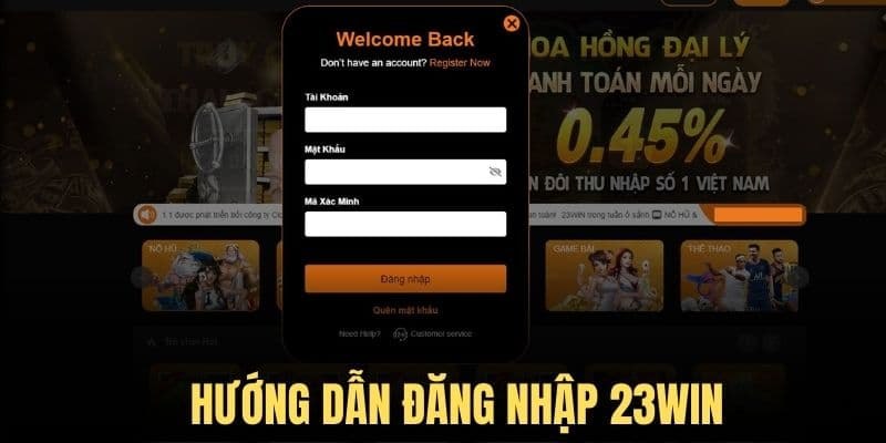 Các bước đăng nhập vào 23WIN cho newbie